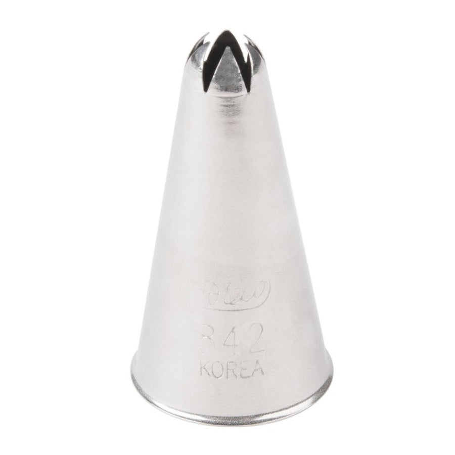 Ateco 842 Closed Star Pastry Tip - Professional Stainless Steel Baking Decorating Nozzle for Cakes, Cupcakes, Cookies | Ideal for Home Bakers & Professional Chefs