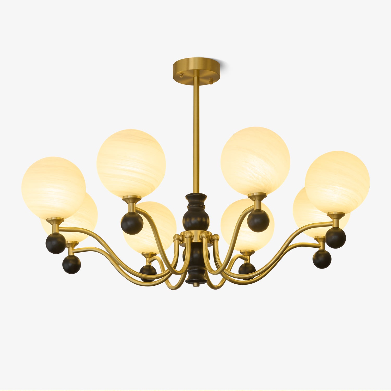 Aether Sphere Chandelier - Modern Crystal Ceiling Light Fixture for Dining Room, Living Room & Bedroom | Elegant Lighting Decor for Home & Office