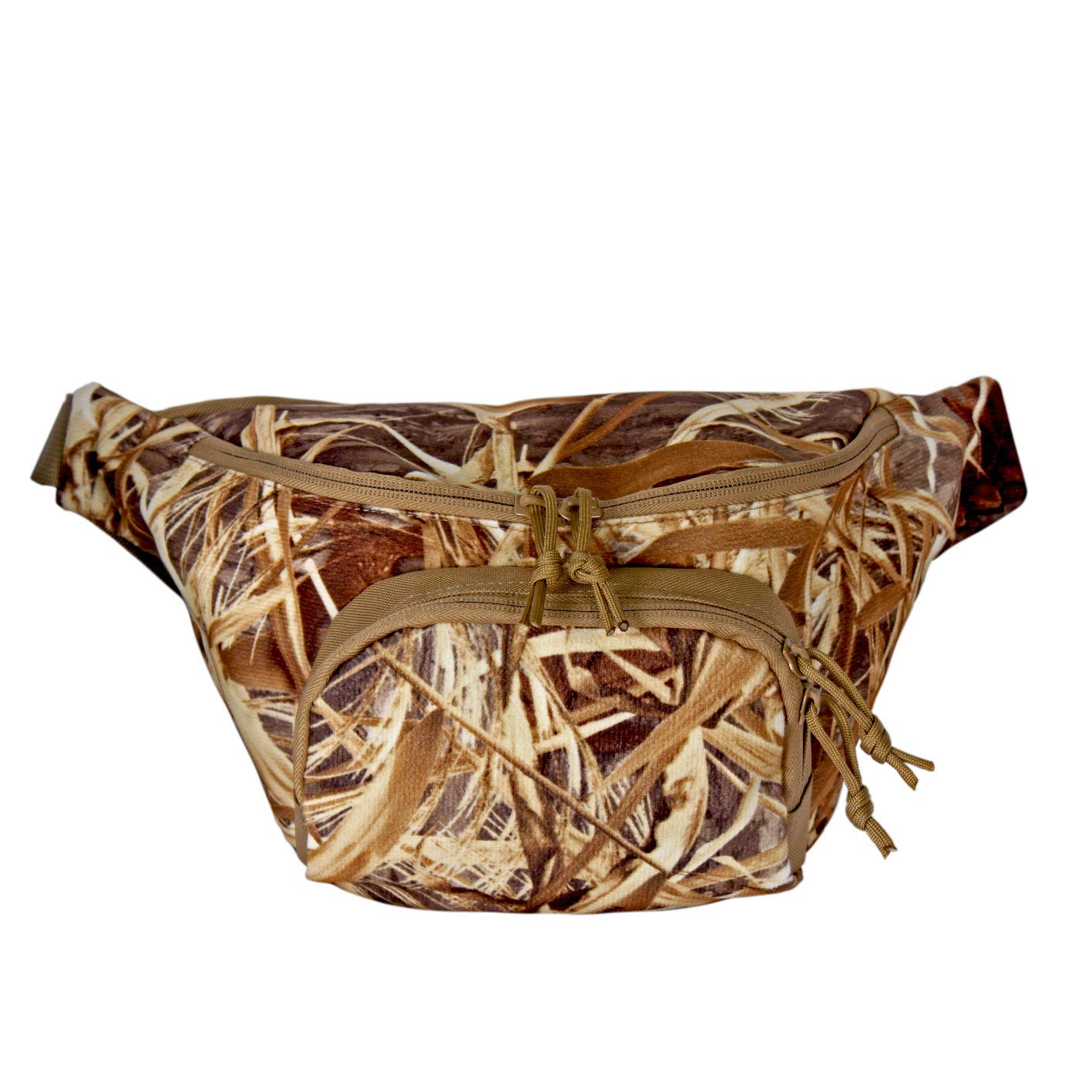 AUSCAMOTEK Hunting Fanny Pack for Men - Camouflage Waist Bag with Dry Grass Camo Design | Perfect for Hunting, Hiking, and Outdoor Adventures
