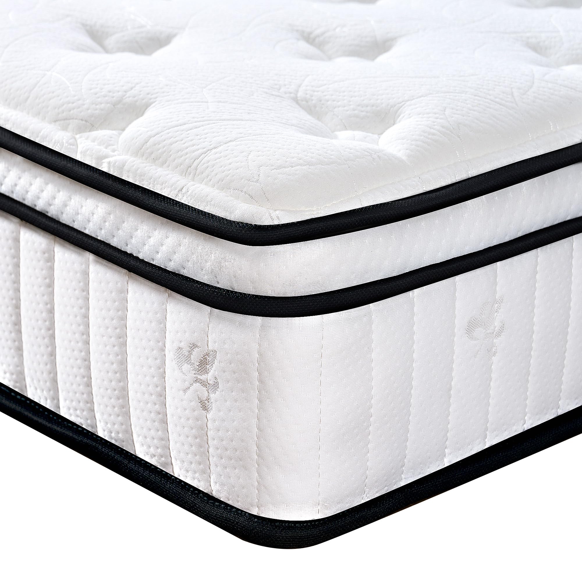 12 Inch Hybrid Queen Mattress in a Box - Medium Firm Pocket Spring Bed with Pressure Relief & Edge Support - CertiPUR-US Certified, Fiberglass Free - Perfect for Guest Rooms, Master Bedrooms & Apartments