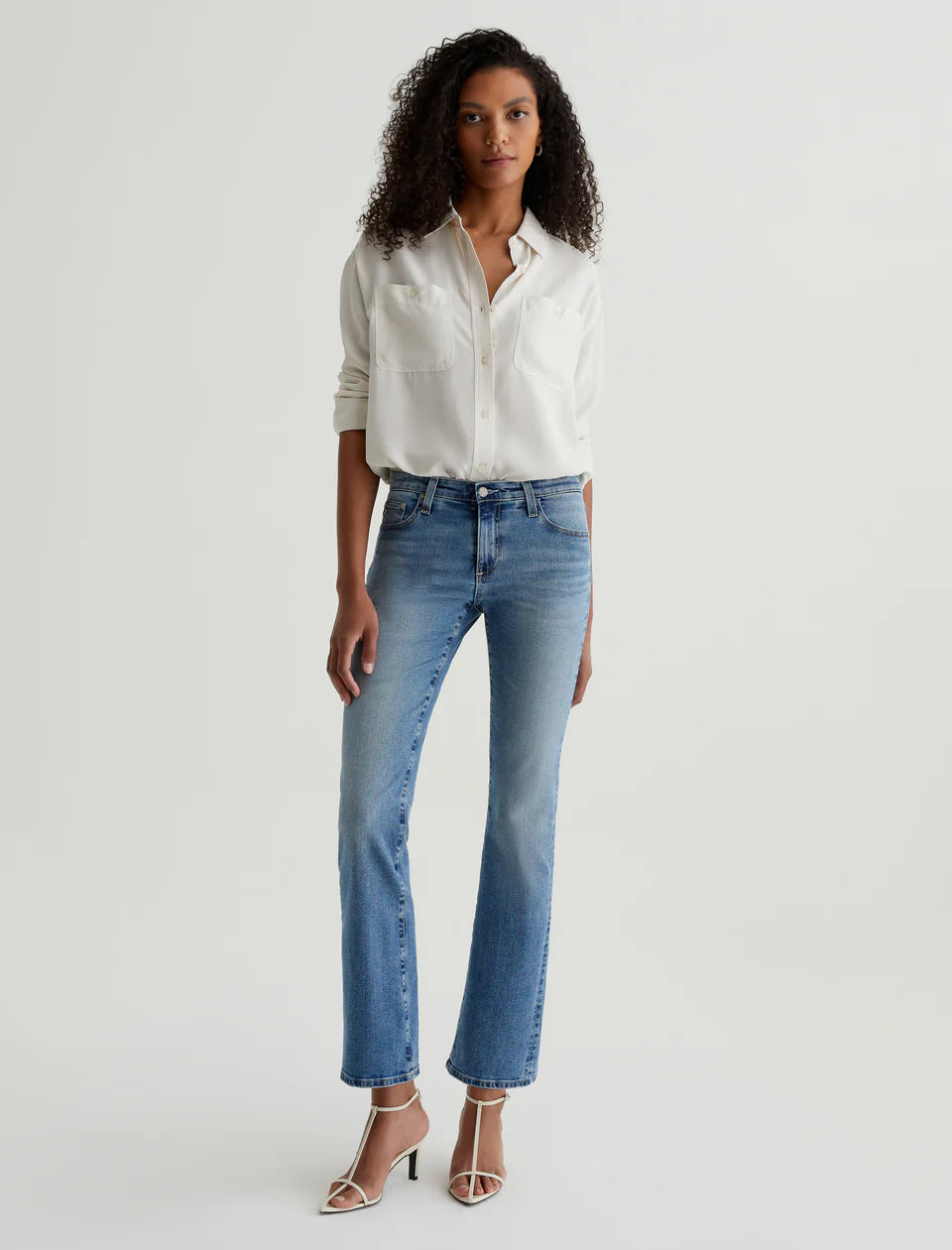 AG Angel Low Rise Boot Cut Jeans for Women - Stretchy Denim Pants, Comfortable & Flattering Fit - Perfect for Casual Wear, Office & Night Out