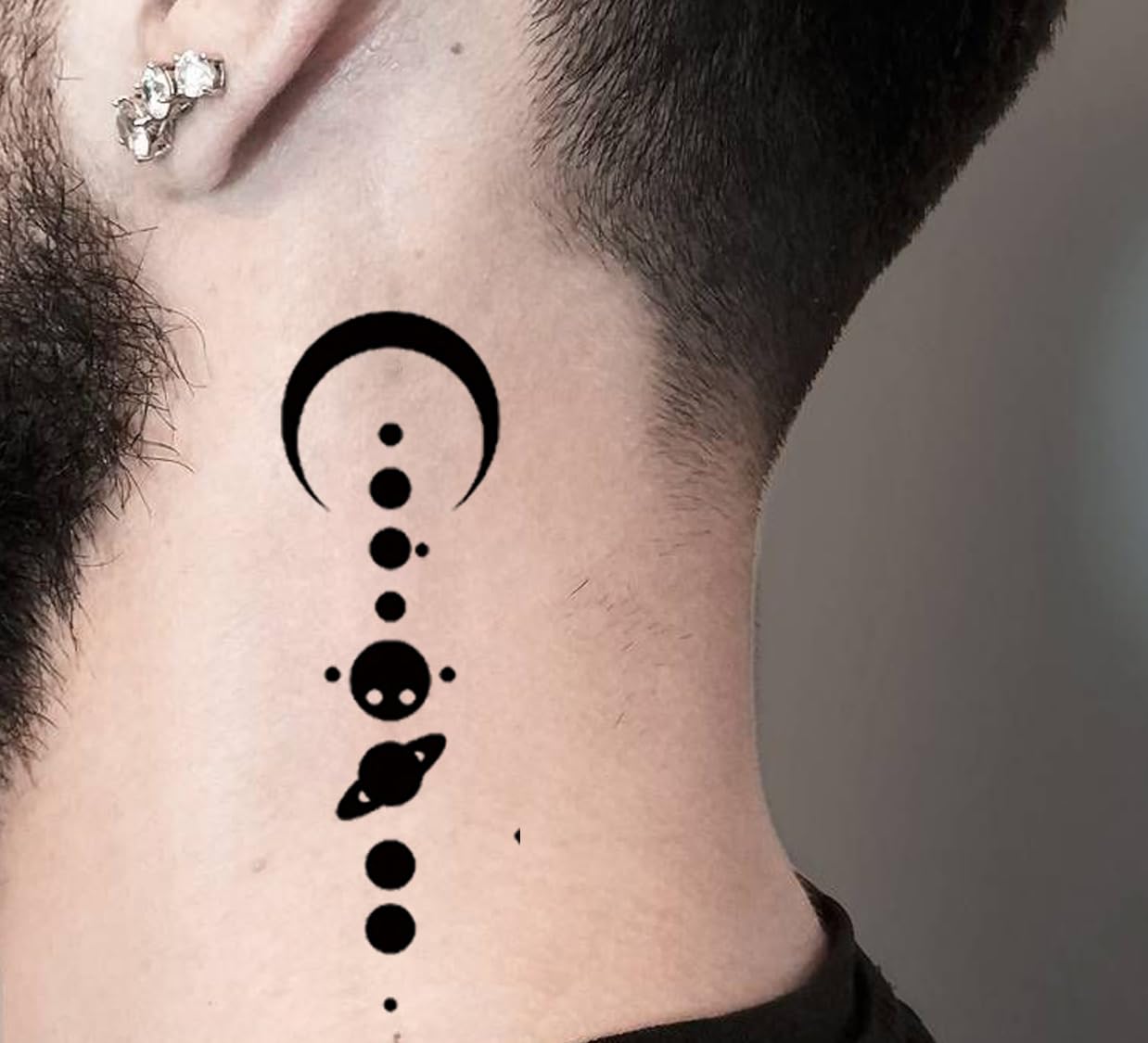 Waterproof Temporary Tattoo Stickers for Men & Women - 3D Realistic Flowers, Butterflies, Stars, Angels, Wolves & Armband Designs (21x15cm) | Perfect for Parties, Festivals, Cosplay & Body Art | HB-794