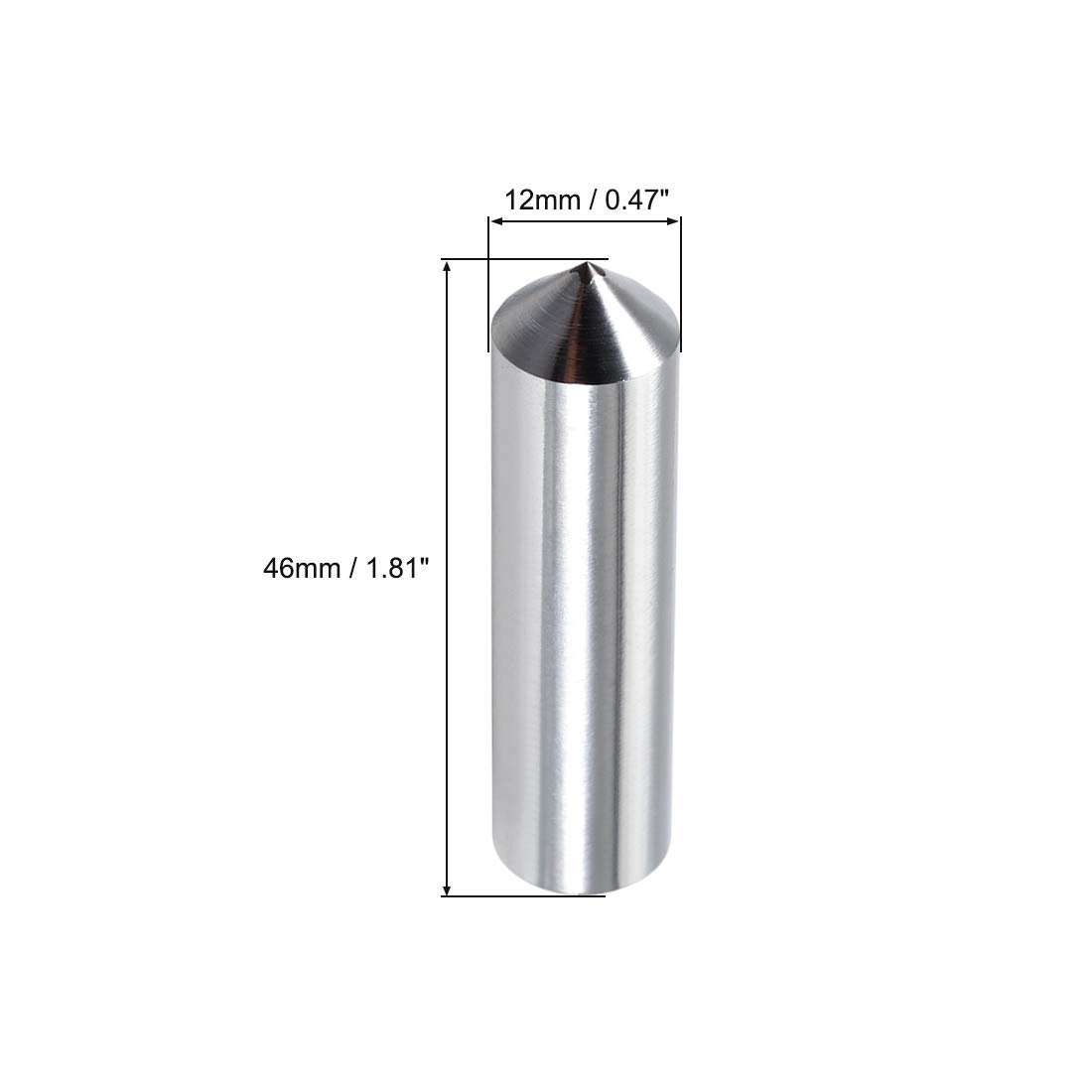 Diamond Grinding Wheel Dresser 12mm x 46mm - Single Point Dressing Tool for Truing & Deburring - Perfect for Metalworking, Woodworking & Sharpening Tools