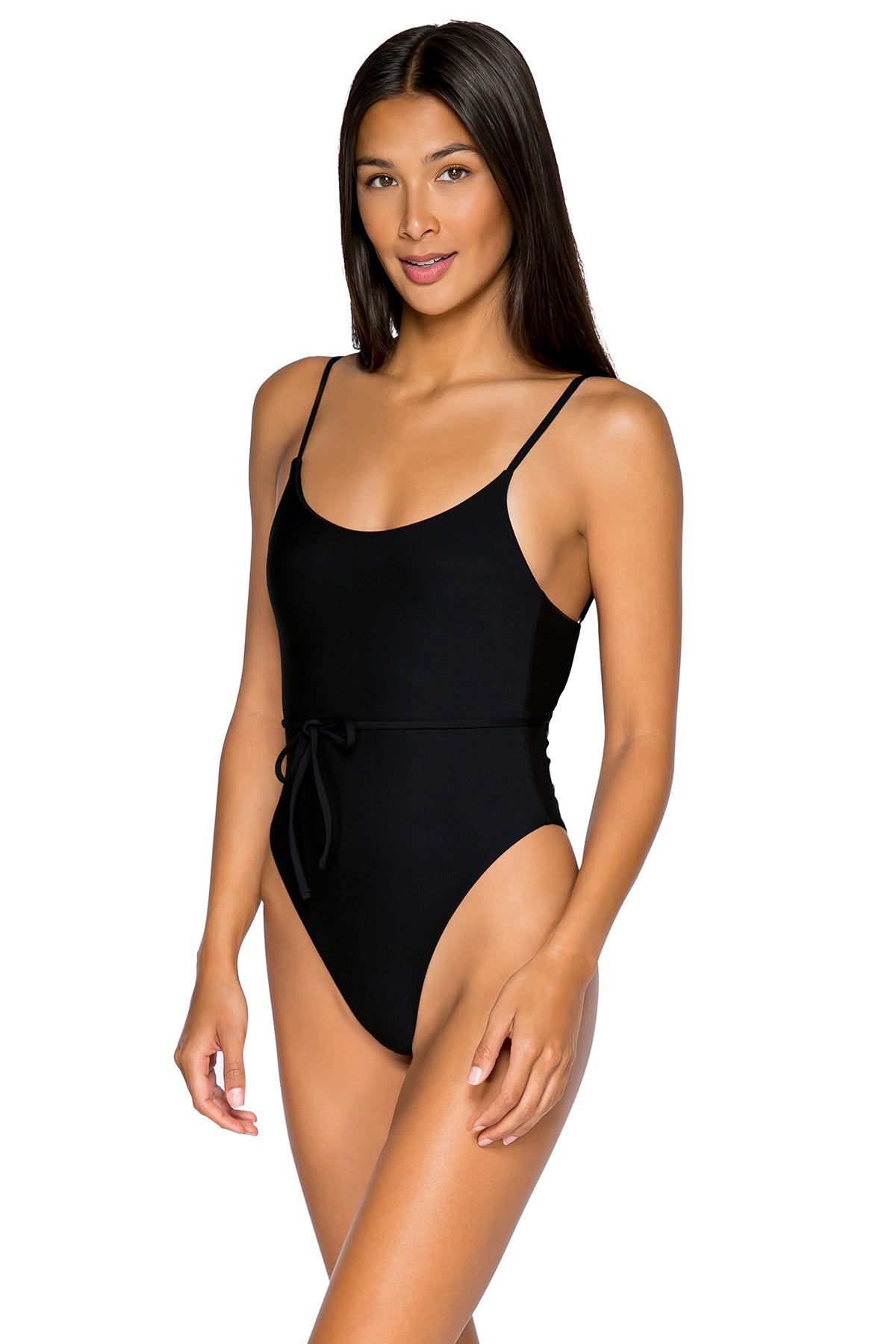 B Swim Black Out Ballet One Piece Swimsuit - High Cut Elegant Monokini for Women - Perfect for Beach, Pool, and Dance Performances