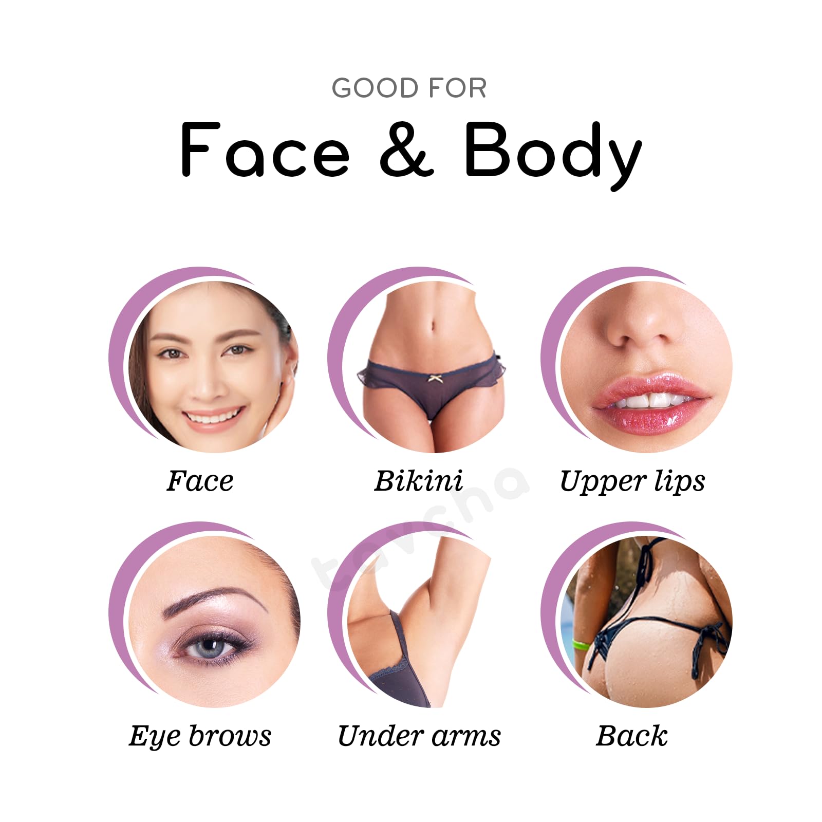 Haldi Hair Removal Powder for Women & Girls - 90g Full Face & Body Waxing Kit | Fast & Easy At-Home Hair Removal in 10 Minutes | Perfect for Bikini Line, Legs, Arms & Facial Hair