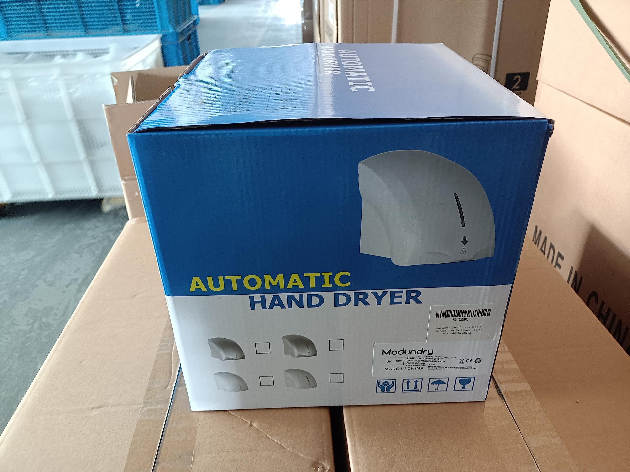 Automatic Sensor Hand Dryer for Bathroom - Commercial Electric Hand Dryer with Fast Drying, White | Ideal for Restaurants, Hotels, and Public Restrooms