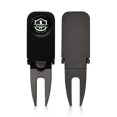 Premium Golf Divot Repair Tool with Magnetic Ball Marker & Cigar Holder - Compact & Durable Golf Accessories for Men & Women - Perfect for Greens, Tournaments & Casual Play