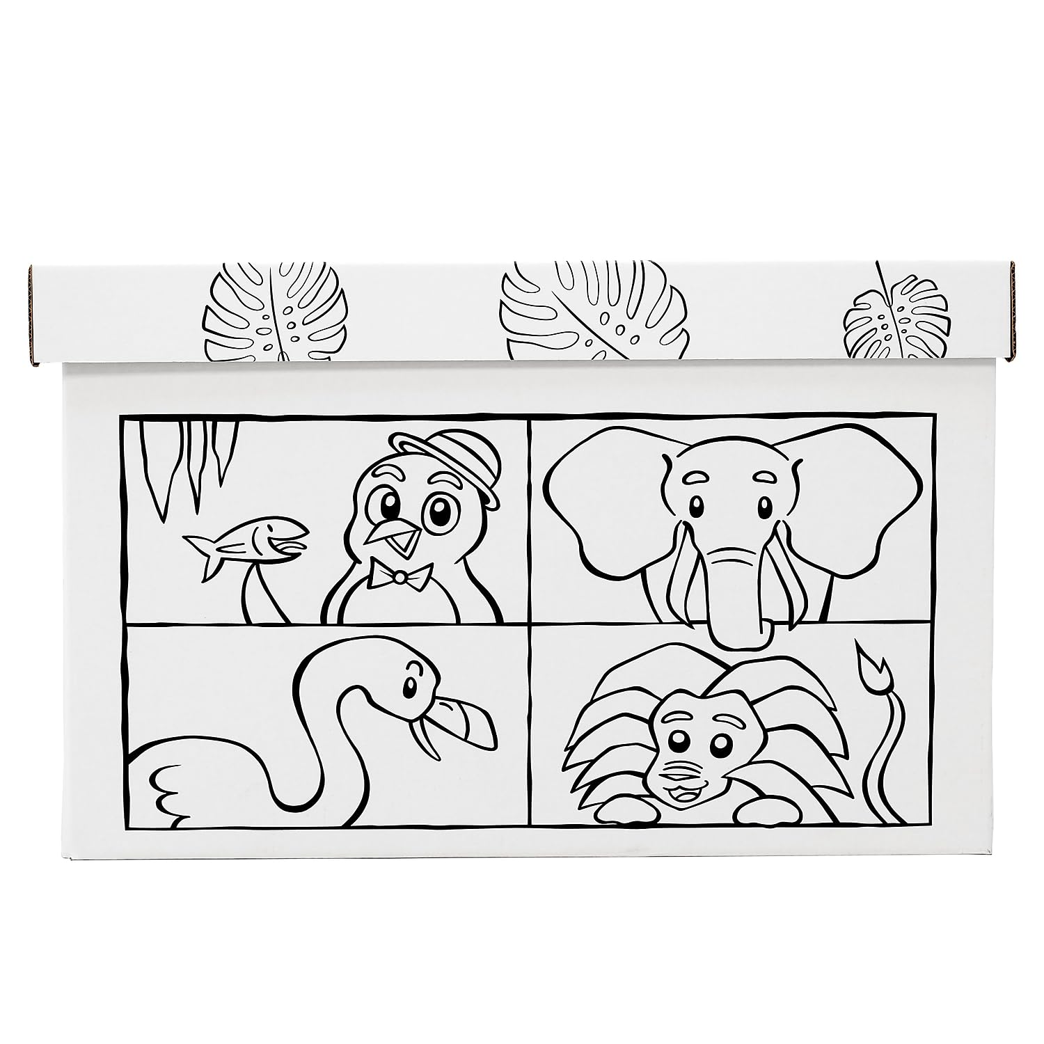 Bankers Box At Play Colorful Animal Toy Storage Box - Organize Kids' Toys, Books & Crafts for Playrooms & Bedrooms
