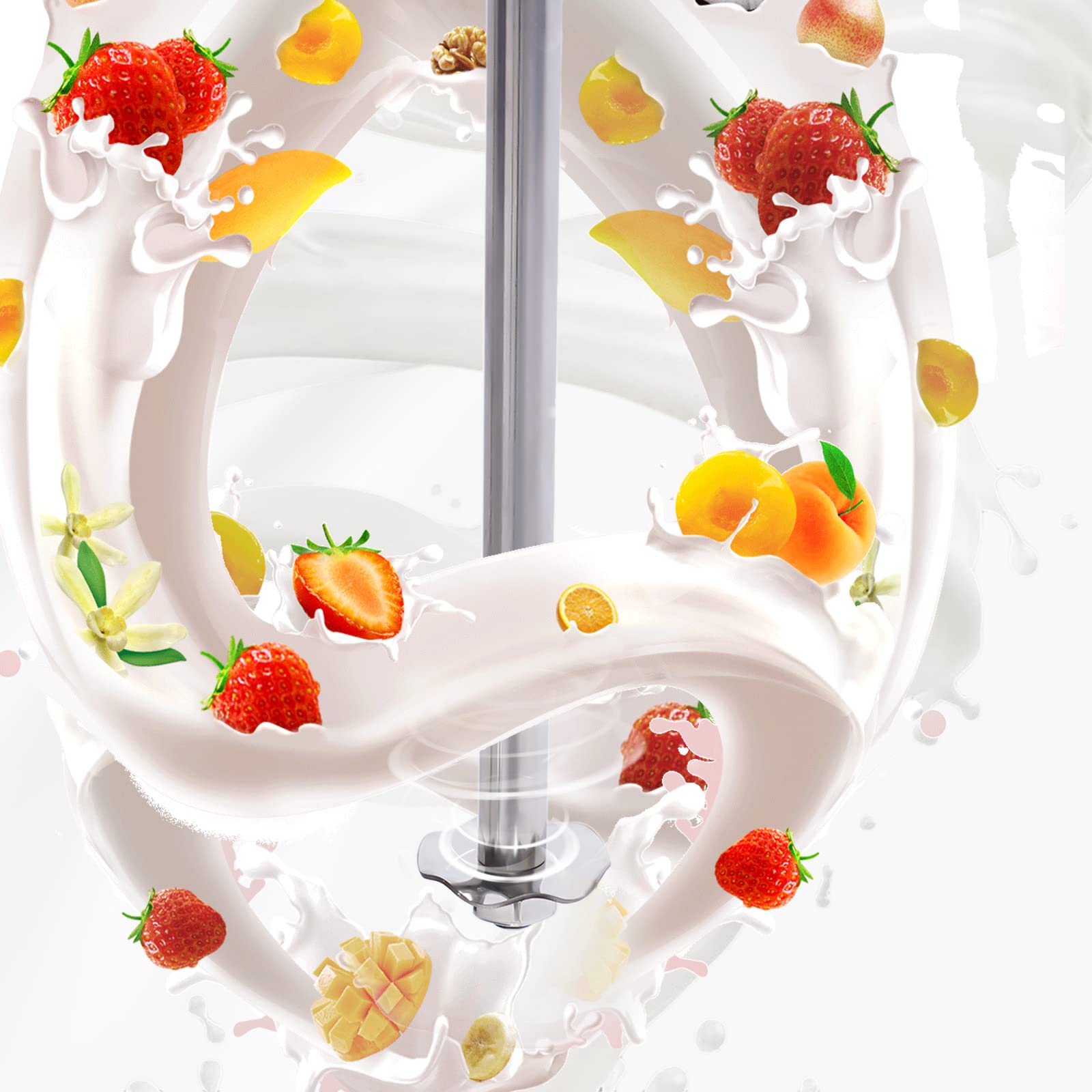 Gdrasuya10 Commercial Stainless Steel Milkshake Machine - Dual Head Electric Shaker 18000 RPM for Smoothies, Ice Cream & Beverages | Perfect for Restaurants, Cafes & Dessert Shops