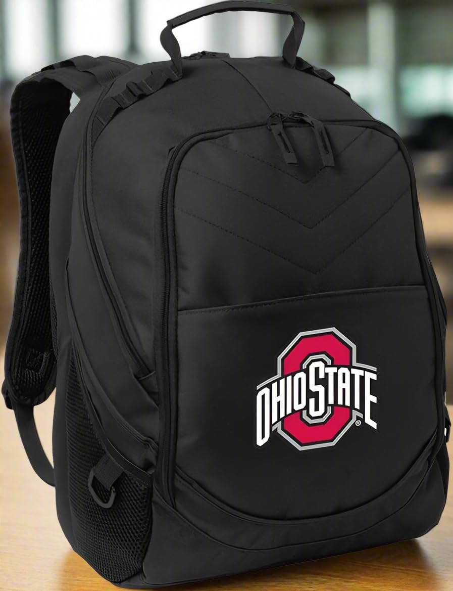 Ohio State University Backpack with OSU Logo - Durable Laptop Computer Bag for School, Work, and Travel