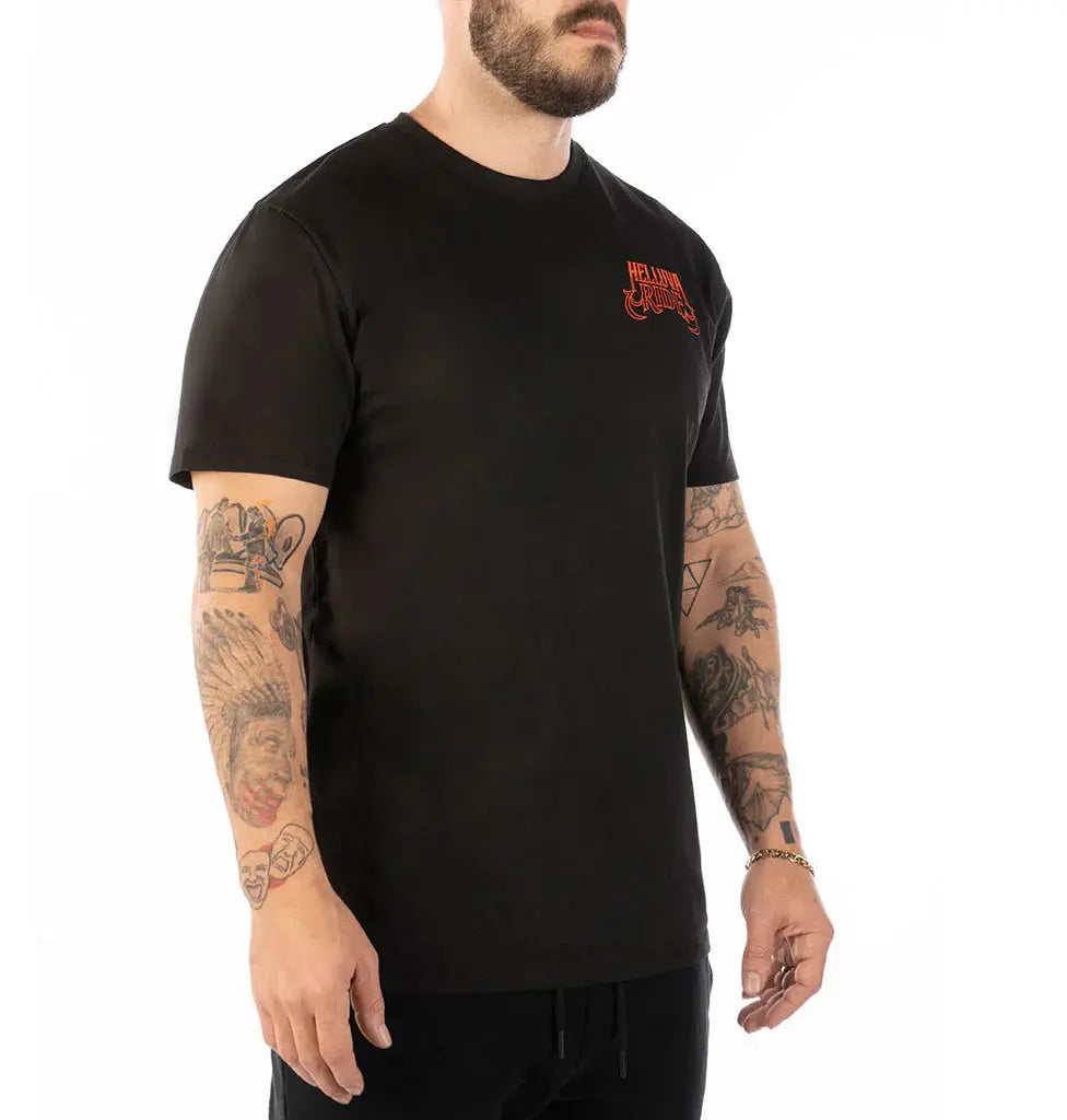 Death Ride Graphic T-Shirt for Men & Women - Cool Skull & Motorcycle Design - Perfect for Bikers, Rock Fans & Streetwear Lovers