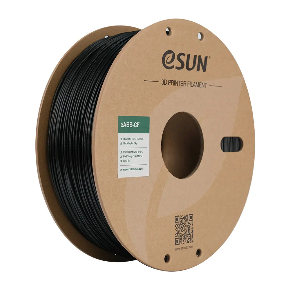 eSUN ABS CF Filament 1.75mm 1kg for 3D Printing - High Strength Carbon Fiber Reinforced Filament for DIY Projects, Prototyping, and Industrial Applications