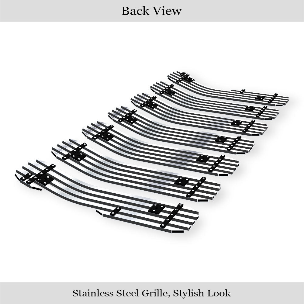 Polished Stainless Steel Upper Billet Grille for 2020-2025 Jeep Gladiator - Premium Replacement Grille for Off-Road & Street Style Upgrade