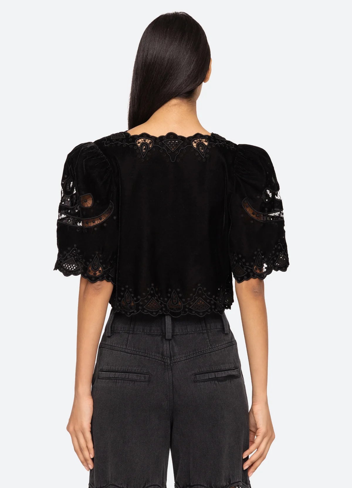 Eliana Tie Top Black - Stylish Women's Blouse for Casual & Office Wear