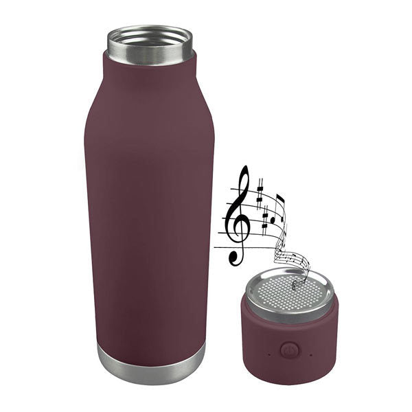 Asobu Wireless Bluetooth Speaker & Travel Thermos - Portable Water Bottle with Built-in Speaker for Outdoor Adventures, Camping, Beach & Gym Workouts