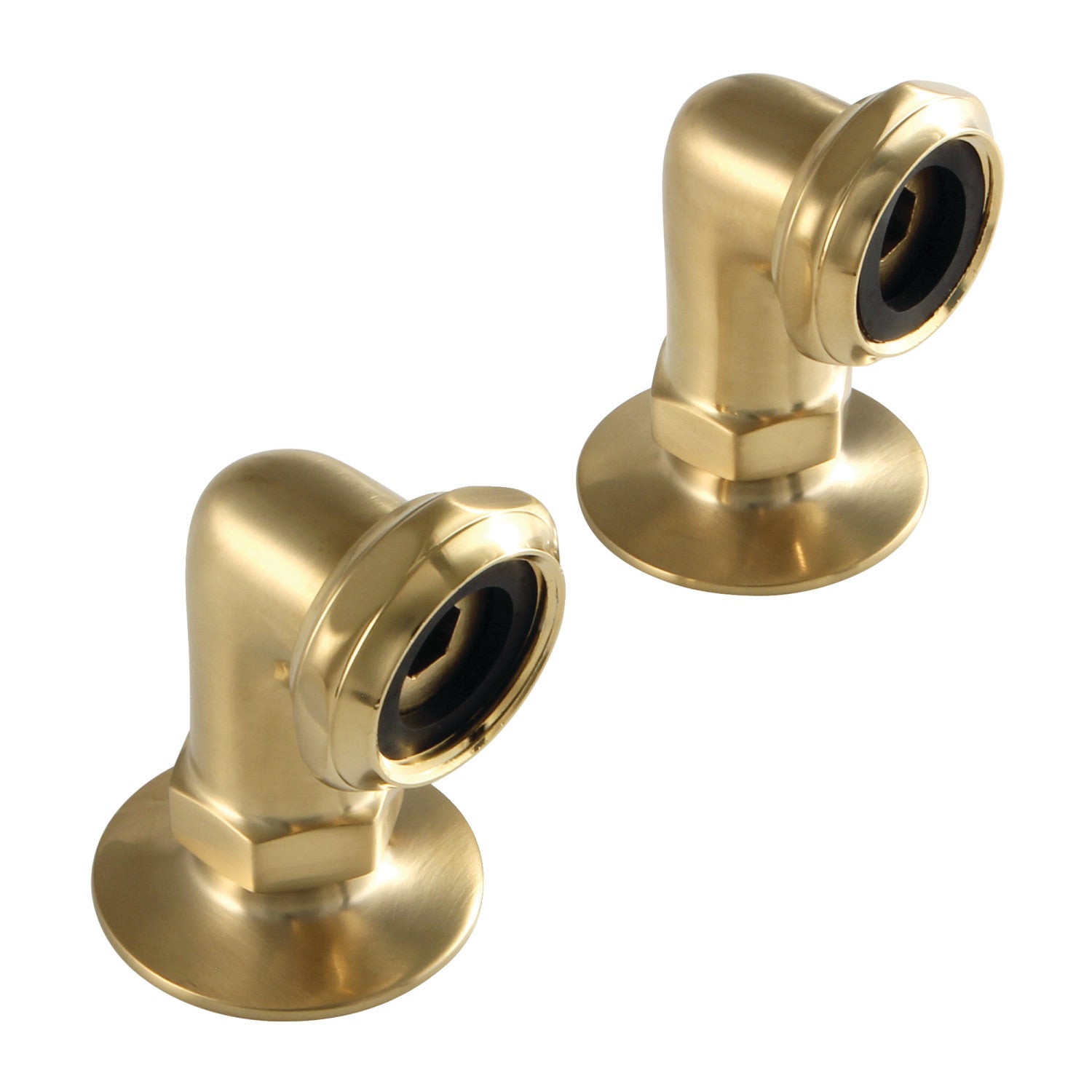 Vintage 2 Inch Deck Mount Tub Faucet Riser in Brushed Brass - Aqua AE2RS7 Bathroom Faucet for Classic & Modern Bathroom Decor