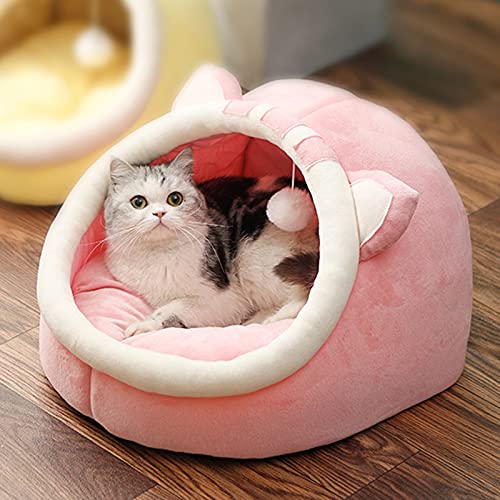 VALINK Pet Bed - Cute Cartoon Cat & Dog Bed with Removable Washable Cover, Comfortable & Breathable Puppy House for Small Pets - Perfect for Home, Travel & Indoor Use