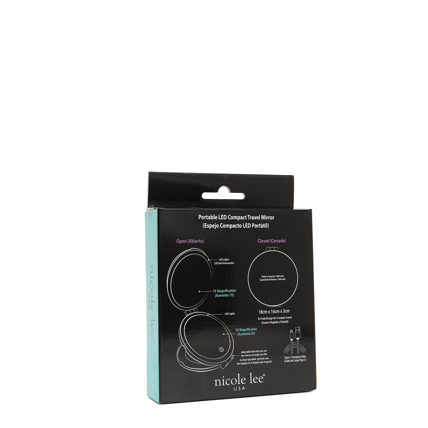 Portable LED Travel Mirror with Bright Adjustable Lights - Perfect for Makeup, Shaving & Grooming On The Go