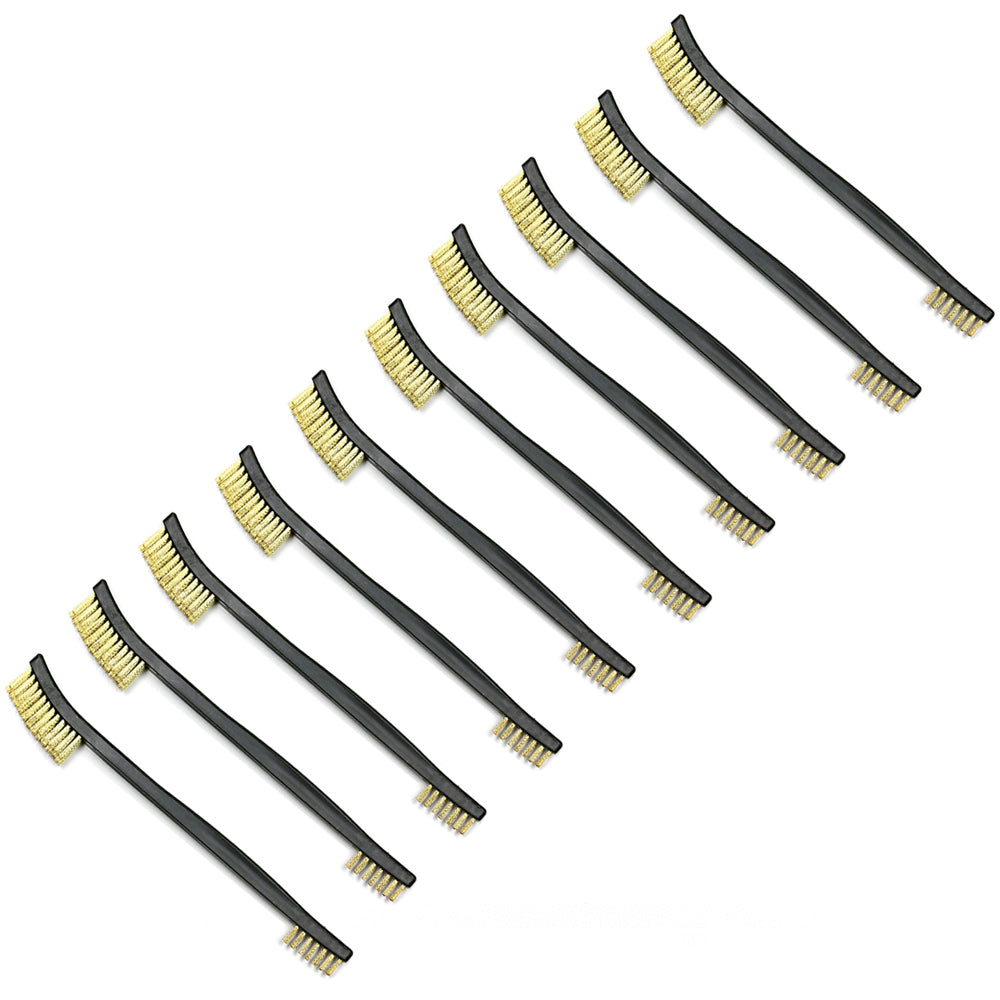 Premium Brass Firearm Cleaning Double Ended Brushes - Universal Gun Cleaning Kit for Pistol, Revolver, Rifle & Shotgun - Perfect for Home Maintenance & Range Day Cleaning