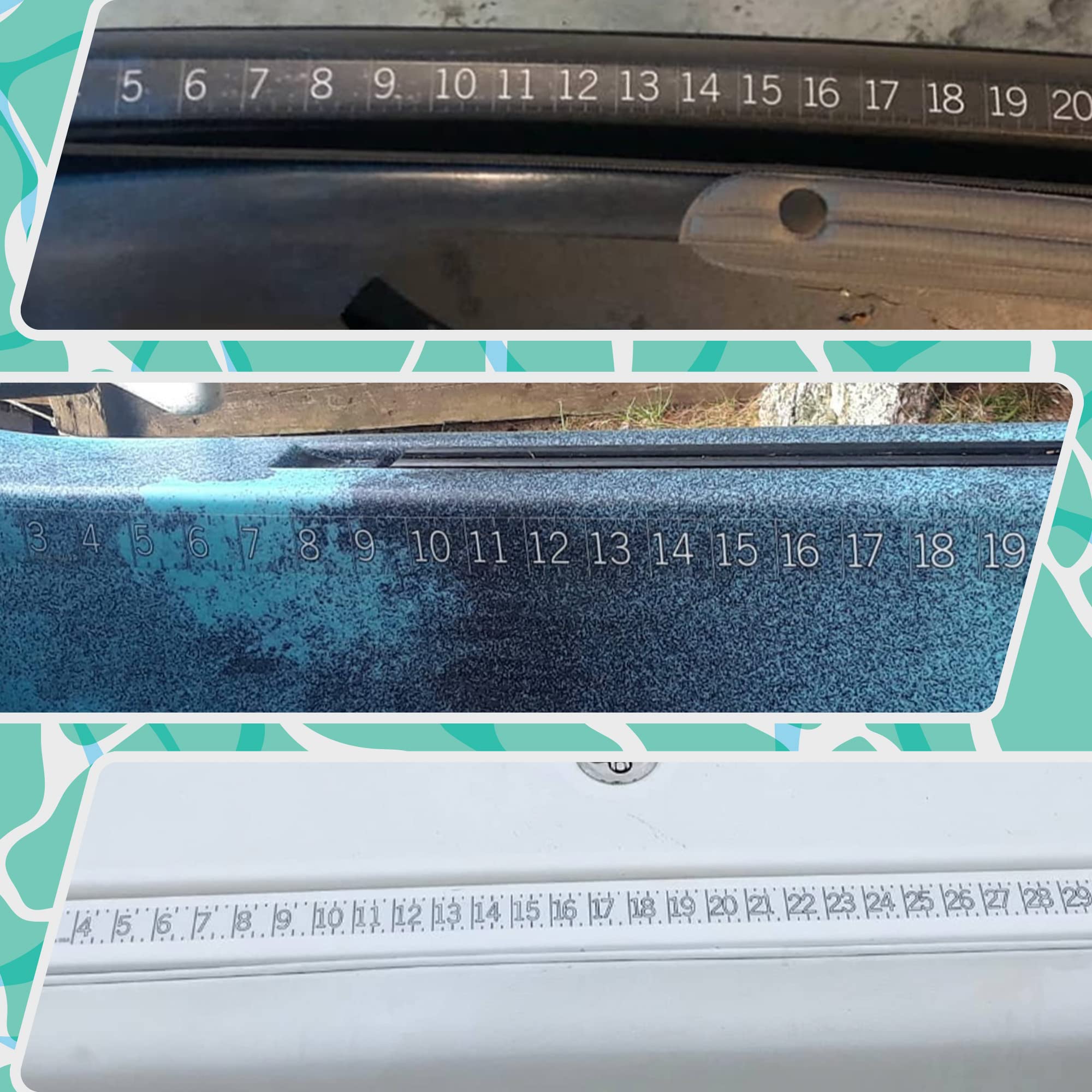**100cm Transparent Self-Adhesive Metric Measuring Sticker Ruler - Waterproof Tape Decal for Kayak, Boat, Fishing Net & Spearfishing - Perfect for Outdoor & Marine Measurement**