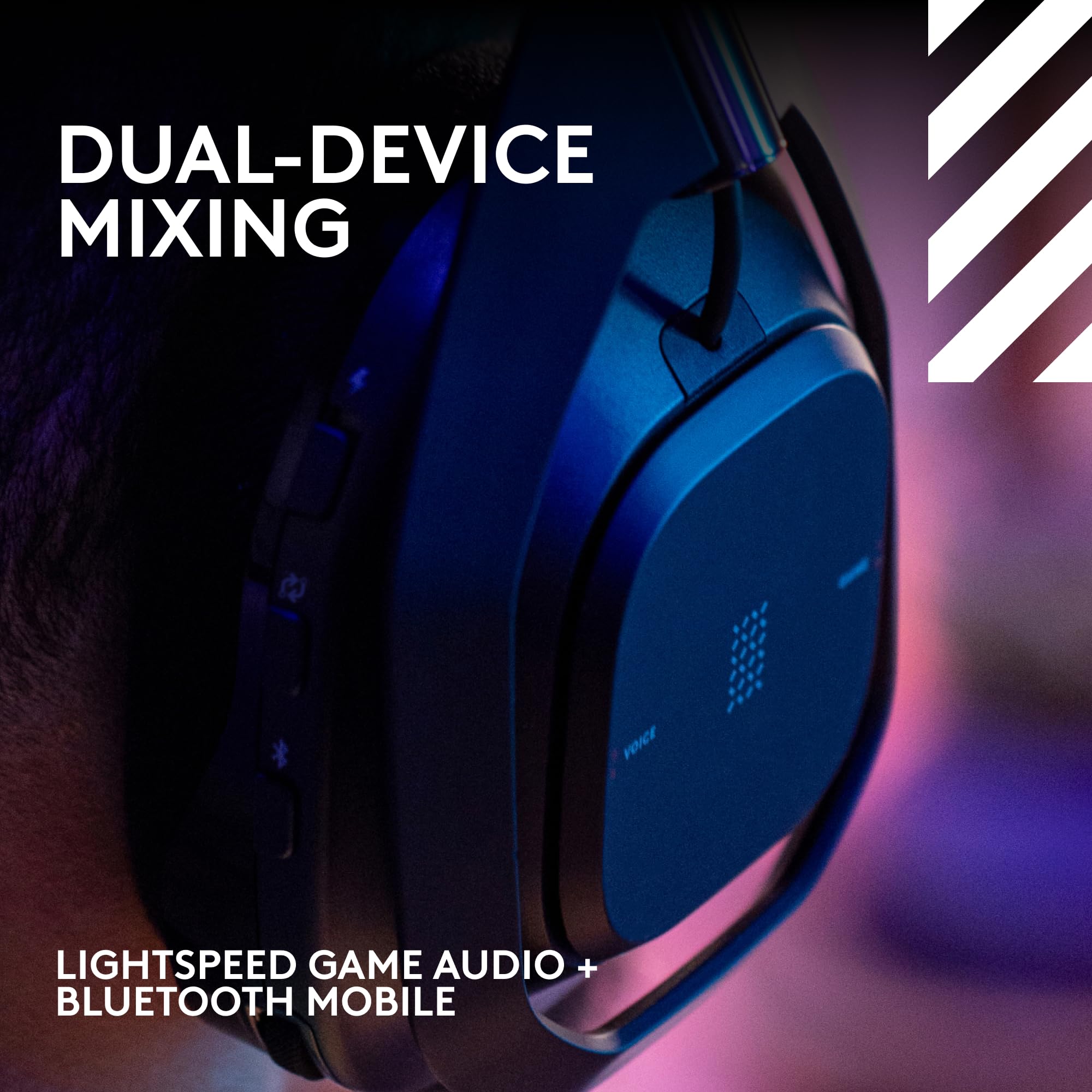 Logitech G Astro A50 X Wireless Gaming Headset with Base Station - Omni-Platform for PS5, Xbox & PC, PLAYSYNC HDMI 2.1 4K 120Hz VRR, 24hr Battery, 2.4GHz & Bluetooth - Black | Perfect for Competitive Gaming & Immersive Home Entertainment