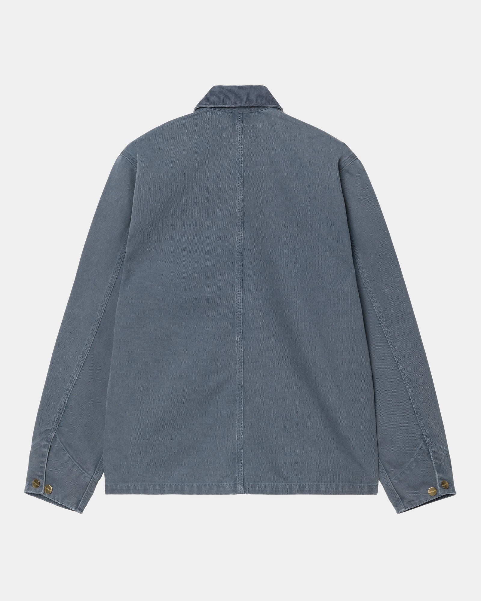 Michigan Spring Coat - Stone Canvas Fabric in Dusky Blue | Lightweight Water-Resistant Jacket for Outdoor Hiking & City Commute
