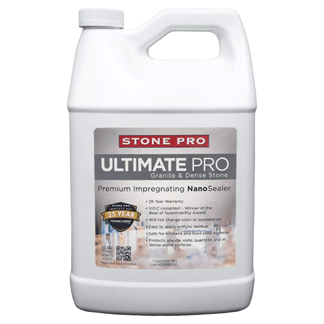 StonePro – Ultimate Professional Stone Sealer (1 Gallon – 128 Fl Oz) – Water-Based Penetrating Sealer for Granite, Slate, Quartzite & Dense Stone – Perfect for Countertops, Floors & Outdoor Stone Surfaces