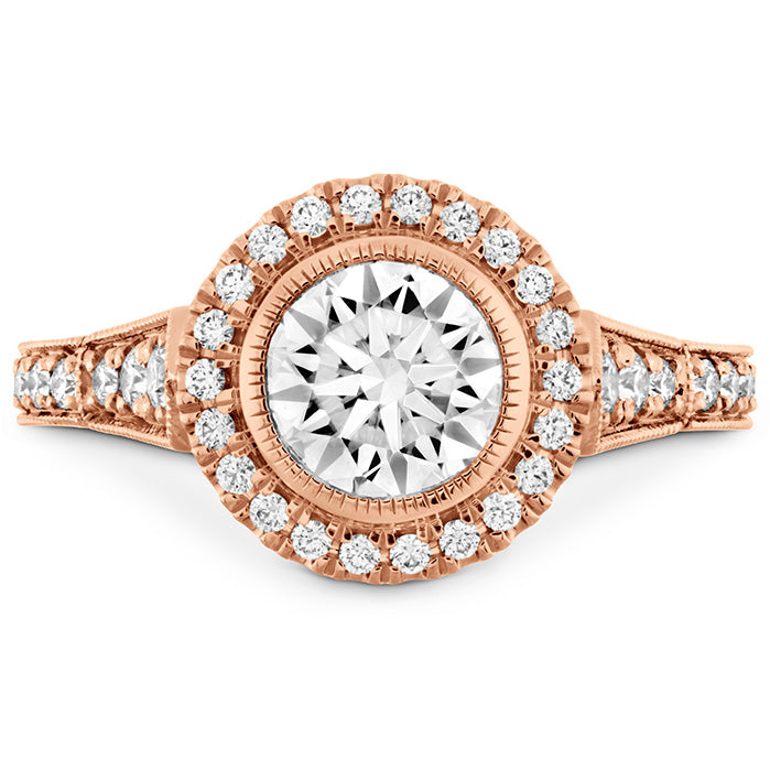 Hearts On Fire Deco Chic Halo Engagement Ring - 14K White Gold Diamond Wedding Band for Women - Perfect for Proposals, Anniversaries & Romantic Occasions