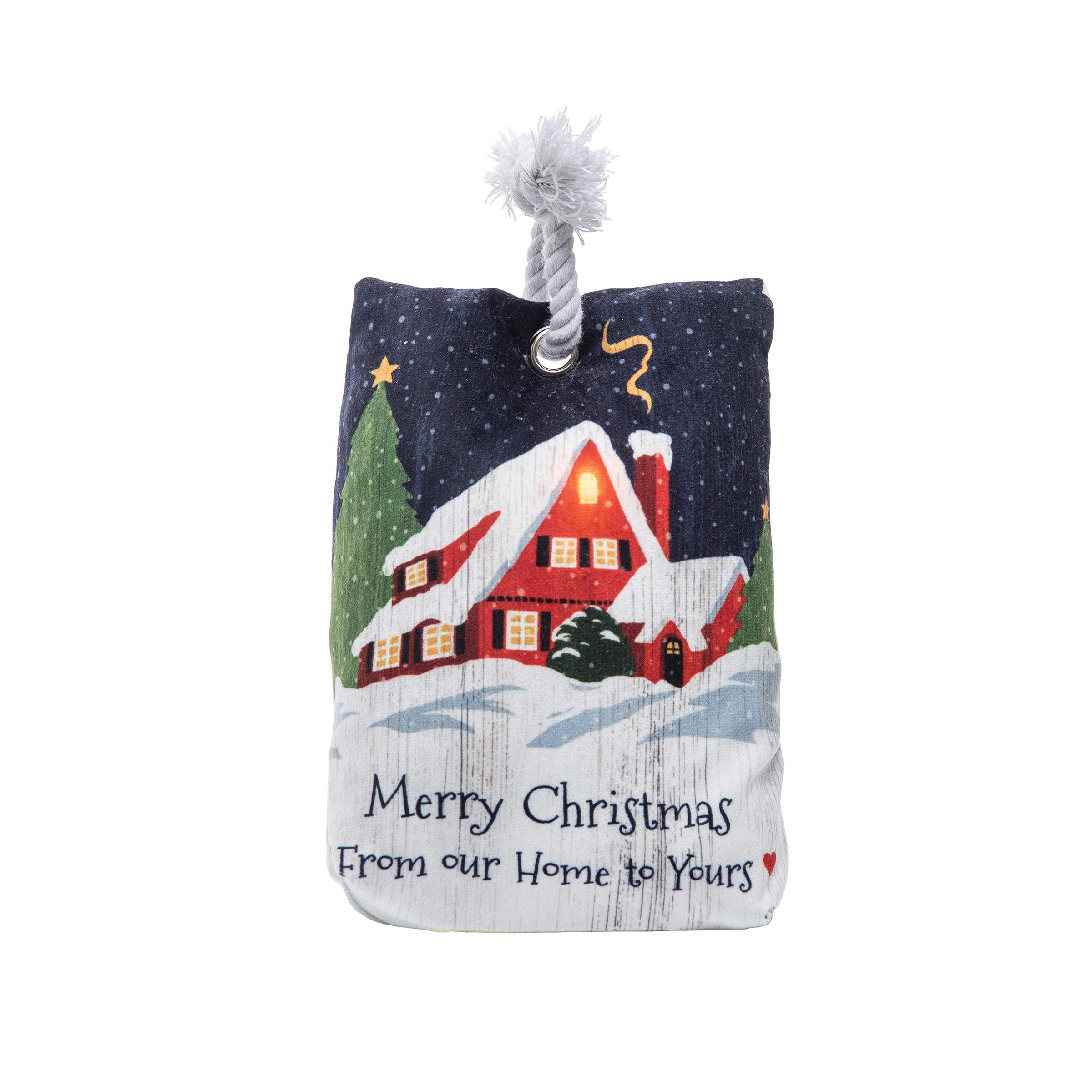 Blue LED Light-Up Door Stop for Christmas Decor - Holiday Home Decorations & Festive Indoor/Outdoor Use