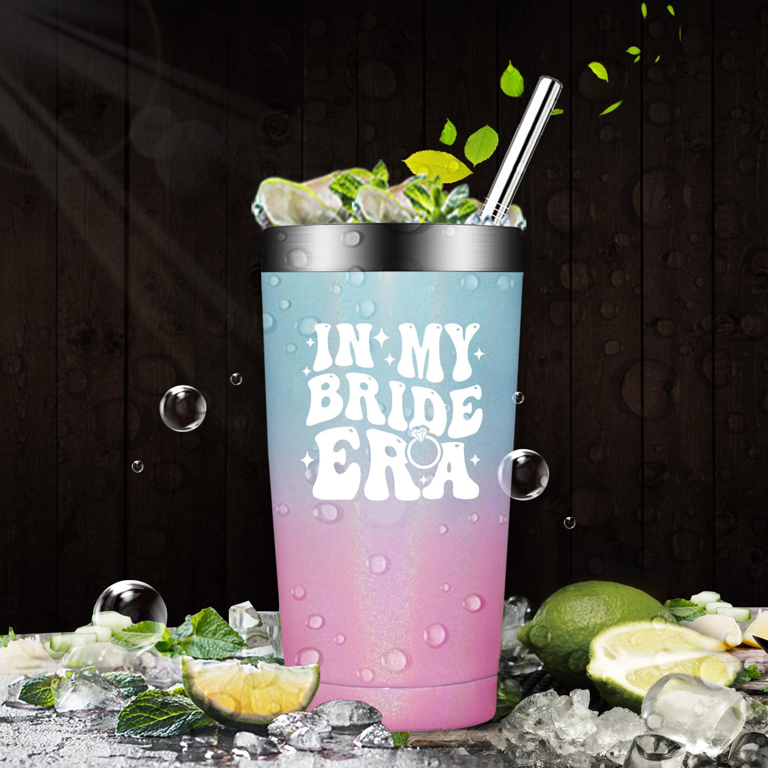 Fufandi Bride Gift Tumbler - Elegant Wedding Gifts for Bride, Mrs, Fiancée & Wifey - Perfect for Engagement, Bachelorette Party & Bridal Shower - Insulated Stainless Steel Cup for Coffee & Tea - Ideal Wedding Gift for Her & Bride-to-Be