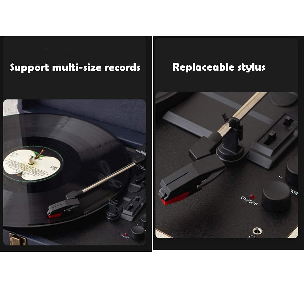 MaGiLL Retro Bluetooth Record Player Briefcase - Portable Vinyl & Bluetooth Speaker for Home, Office & Travel | Enjoy Music Anywhere