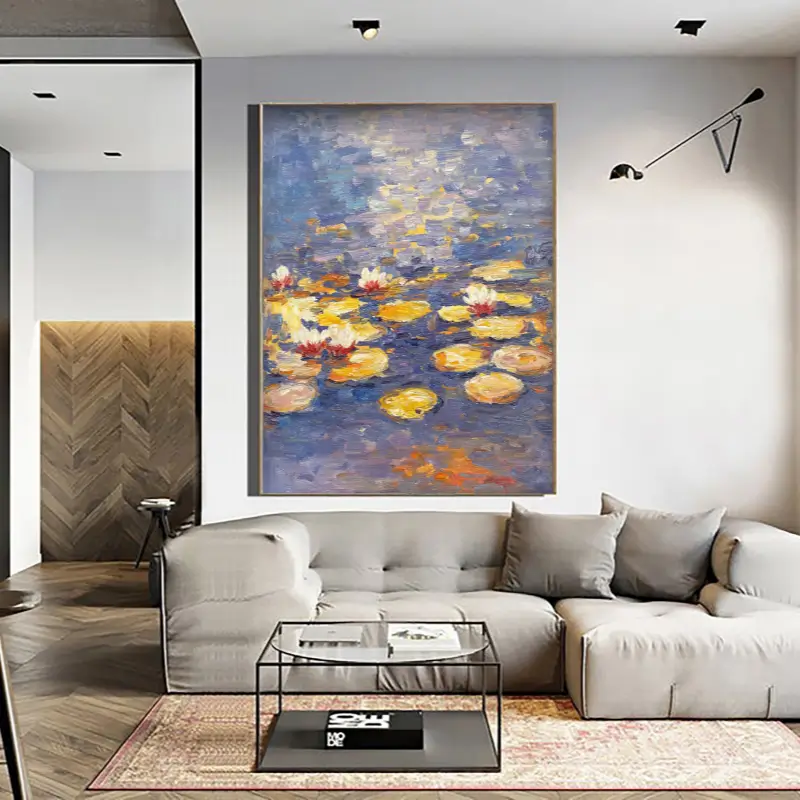 Flower and Tree Painting Wall Art - Handmade Canvas Print #FT019 - Perfect for Living Room, Bedroom & Office Decor