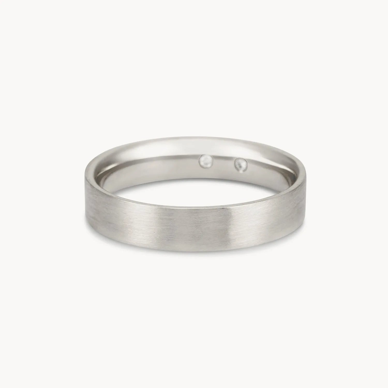 14K White Gold Brushed Everlast Band Ring - Elegant & Durable Jewelry for Men & Women | Perfect for Weddings, Anniversaries & Everyday Wear