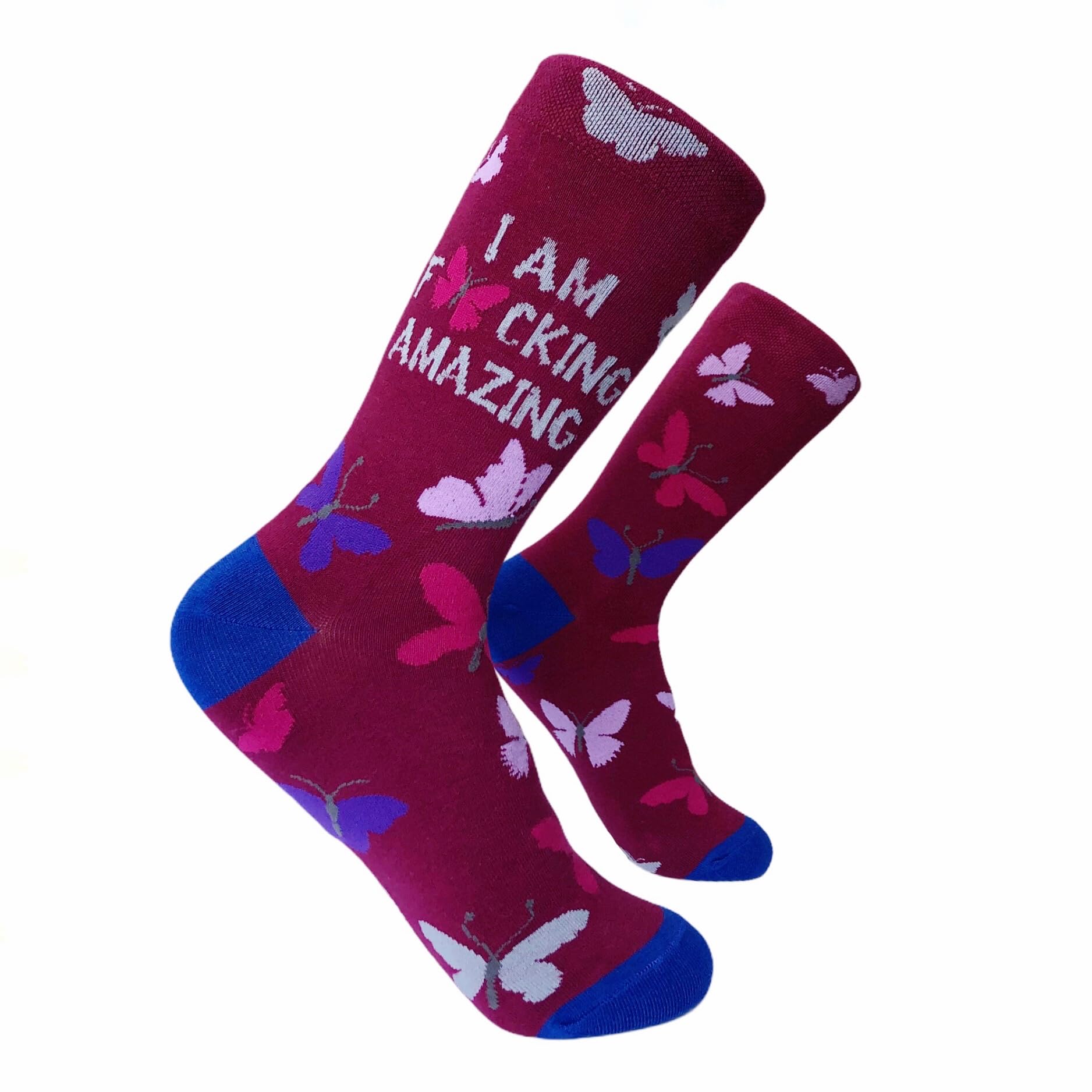Cheerful Women's Fun Socks - Best Postpartum Gift for New Moms - Inspirational Girl Power Gifts - Perfect for Relaxation, Self-Care & Everyday Comfort
