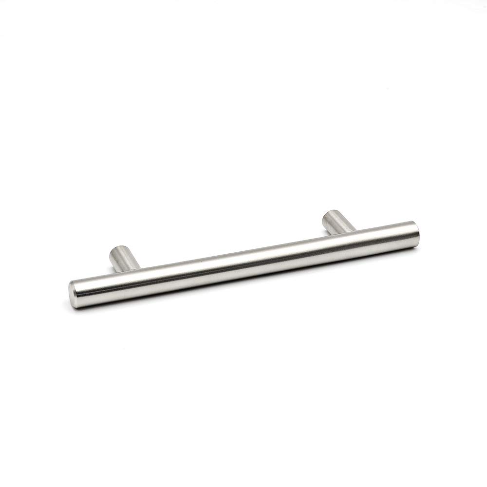 50 Pack HD201SN Brushed Nickel Cabinet Pulls - 5 Inch Hole Center, Modern Stainless Steel Drawer Handles for Kitchen Cabinets & Cupboards | Durable Hardware for Home Renovation & DIY Projects