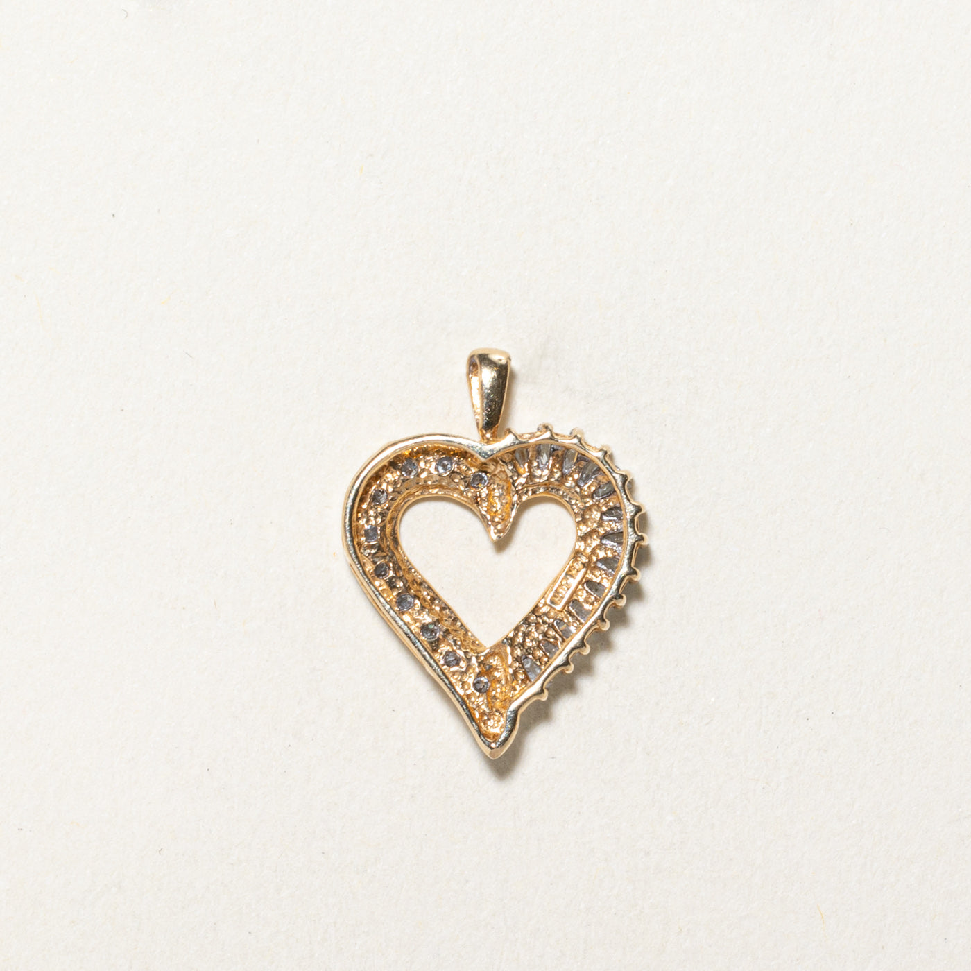 0.30ctw Diamond Open Heart Pendant Necklace - Elegant 14K Gold Jewelry Gift for Women, Perfect for Valentine's Day, Anniversary & Special Occasions