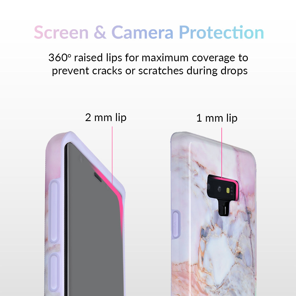 Violet Sky Marble Samsung Phone Case - Premium Protective Cover for Samsung Galaxy [Model Numbers] - Shatterproof & Scratch-Resistant - Perfect for Work, Travel & Everyday Use