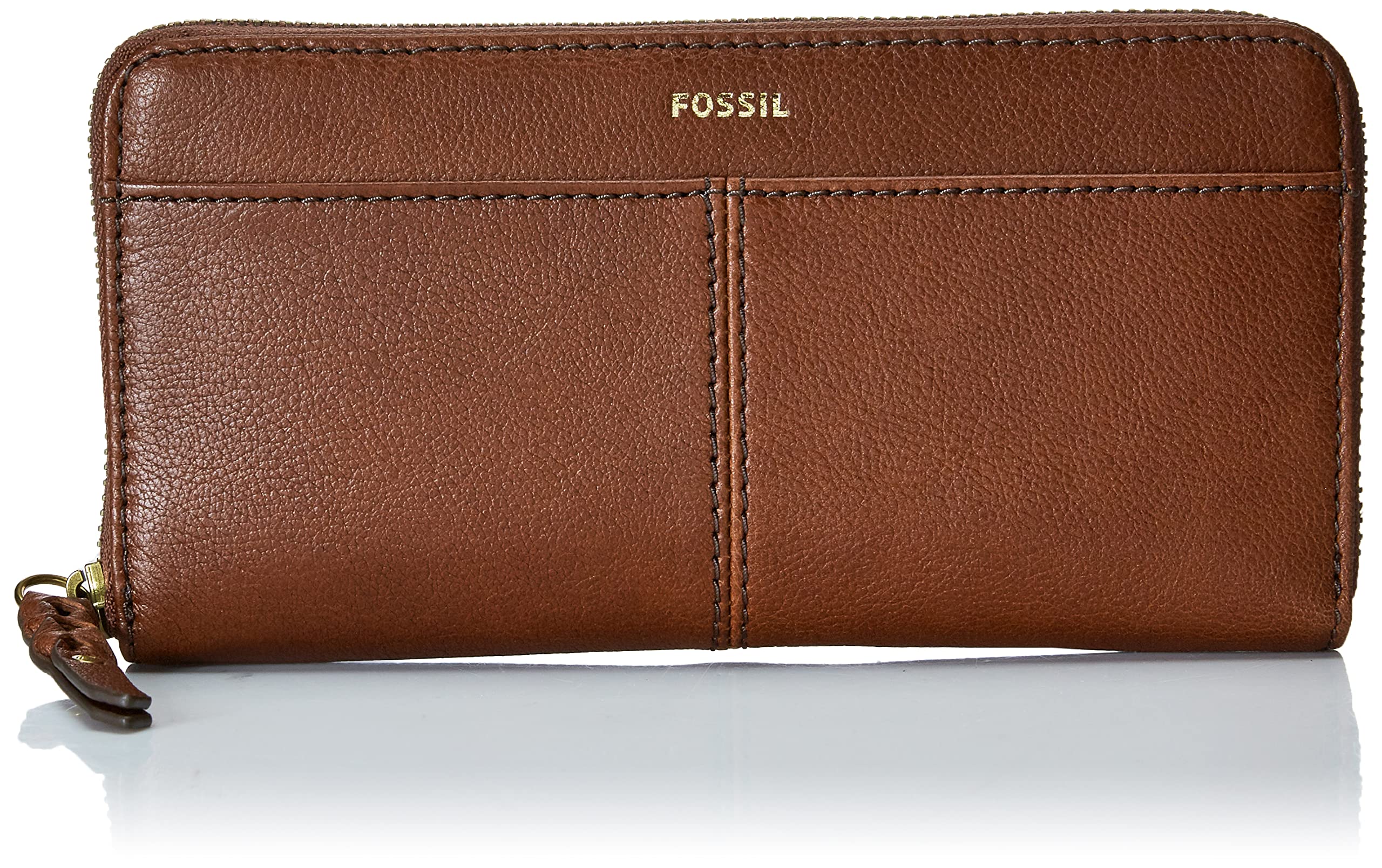 Fossil Women's Tara Genuine Leather Zip-Around Clutch Wallet - Stylish Crossbody Purse for Everyday Use, Travel & Evening Events