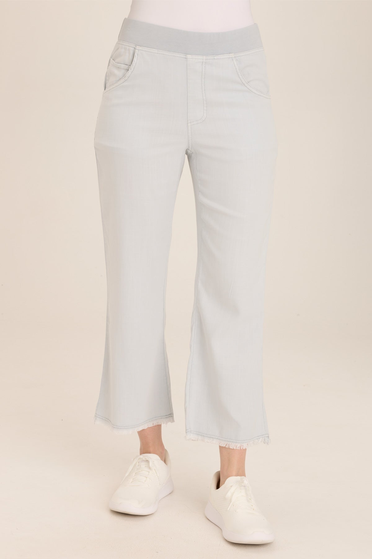 Lorilei Women's High Waisted Pant Skywatch Blue - Comfortable Stretch Trousers for Work, Office & Casual Wear | Perfect for Business, Travel & Everyday Outfits