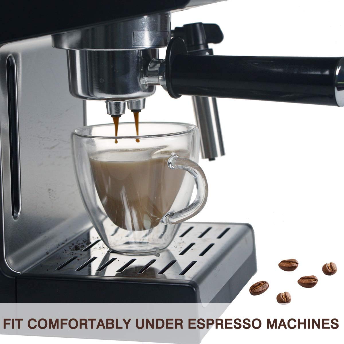 Premium 5.6oz Double Wall Insulated Glass Espresso Cups Set of 2 - Heat Resistant for Hot Latte, Macchiato & Cappuccino - Perfect for Home Coffee Bars & Cafe Style Drinks