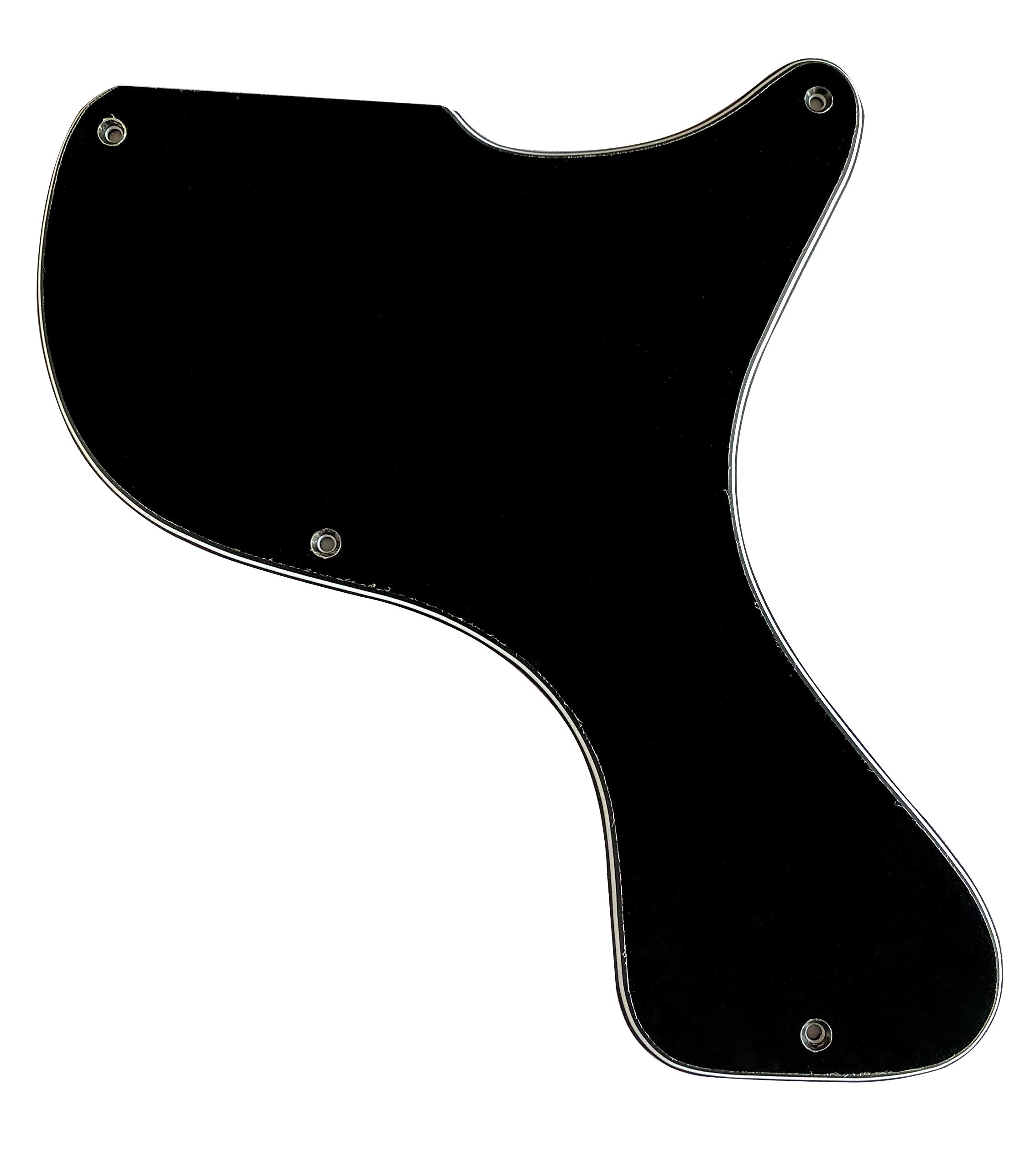 Gibson Les Paul Junior 1958 DC Guitar Pickguard - 3 Ply Black Replacement Part for Electric Guitar | Perfect for DIY Repairs & Vintage Guitar Restoration
