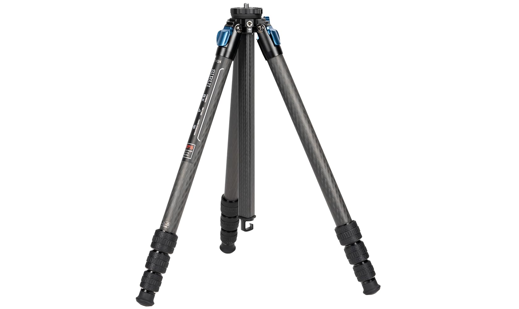 SIRUI ST-124 Carbon Fiber Tripod with Triangular Center Column - Waterproof Travel Tripod for DSLR Cameras, 4-Section Adjustable up to 62.2in, 26lbs Load Capacity - Perfect for Outdoor Photography, Hiking, Travel & Vlogging