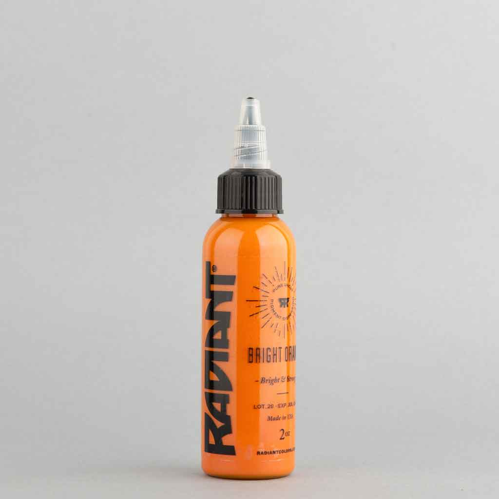 Vibrant Bright Orange Tattoo Ink - 1 oz Bottle for Professional & DIY Tattoo Artists | Perfect for Sleeves, Cover-ups & Artistic Designs