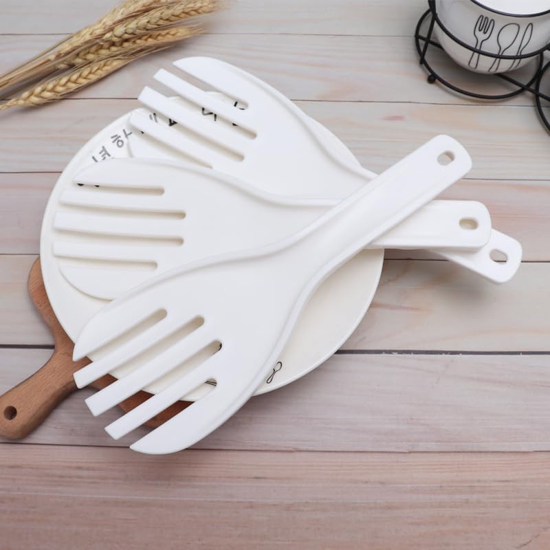 White Jumbo Large Plastic Rice Paddle Spatula - 10.63