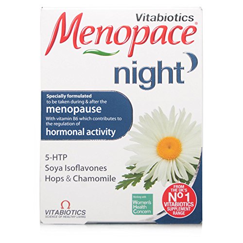 Menopace Night One-A-Day 30 Tablets - Nighttime Menopause Support Supplement for Hot Flashes & Sleep - Perfect for Women Over 50