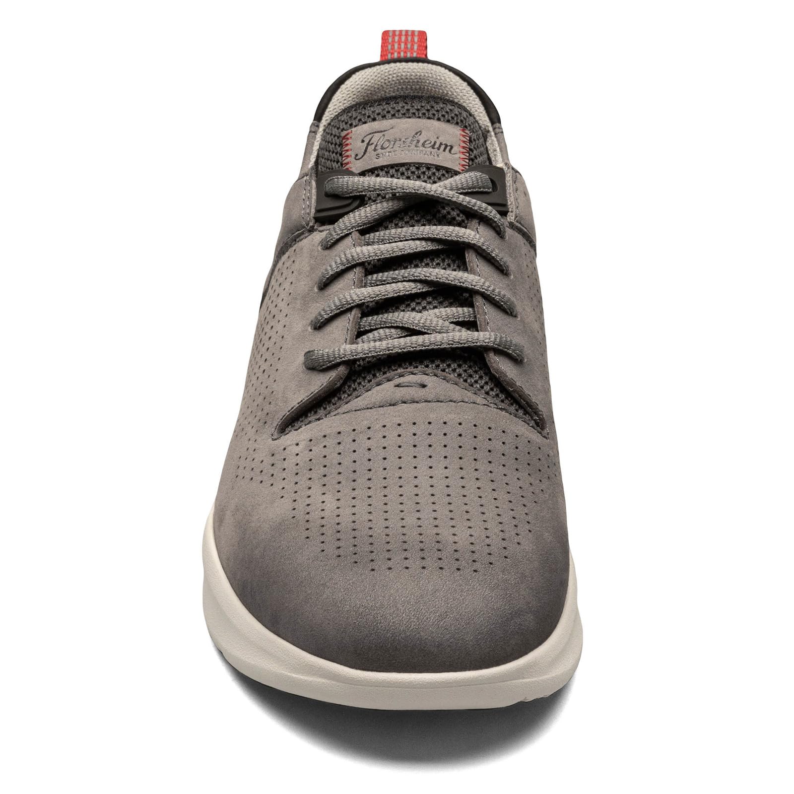 Florsheim Men's Studio Perf Lace-Up Sneakers - Comfortable Casual Shoes for Walking, Work & Everyday Wear | Breathable Leather Oxfords for Business & Office Outfits