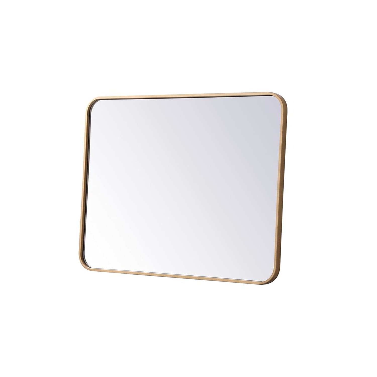 Elegant Brass Metal Mirror 24x32 - Home & Office Decor