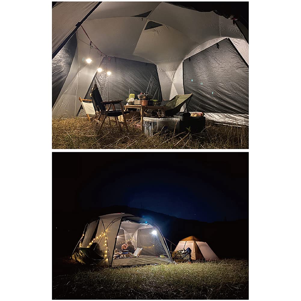 Instant Pop-Up Tent for 5-8 People, Lightweight Double Door Family Dome Camping Tent with Carry Bag – Perfect for Outdoor Family Camping, Hiking & Backpacking Adventures