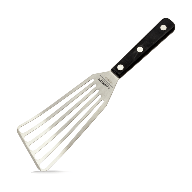 Lamson POM Slotted Turner - Right-Handed Kitchen Spatula for Flipping Pancakes, Burgers & Eggs | Durable Nylon Head & Ergonomic Handle for Cooking & Grilling