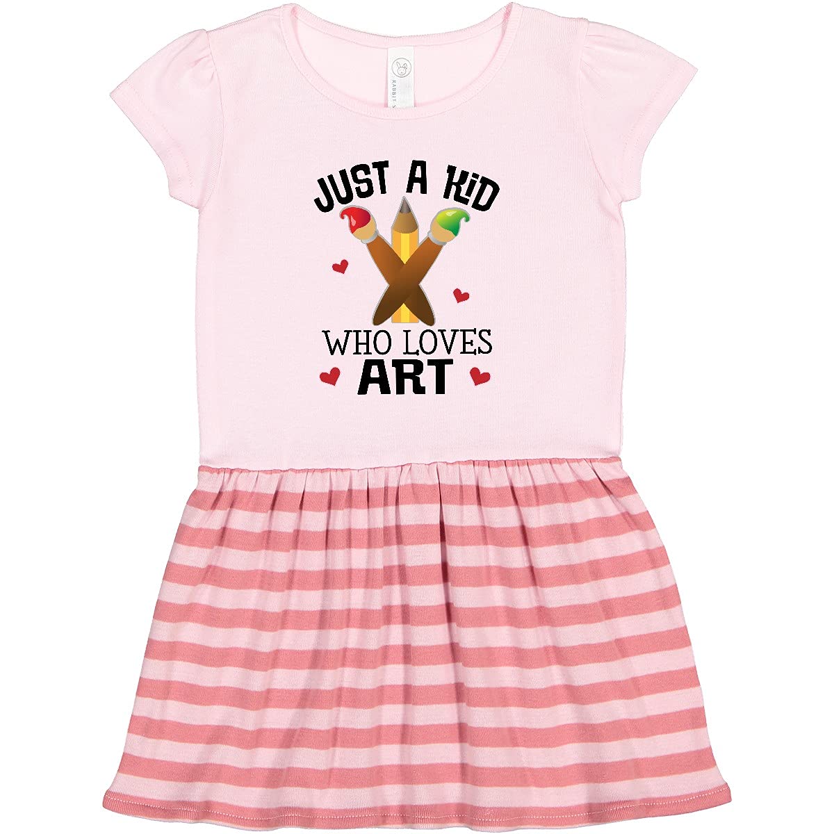 Inktastic Artist Kid Who Loves Art Toddler Dress - Cute Graphic Tee for Creative Girls & Boys - Perfect for Playdates, Preschool & Art Classes